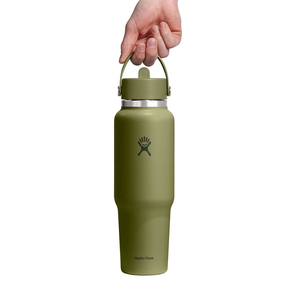 40 oz Travel Bottle with Flex Straw Cap - Palmer Green