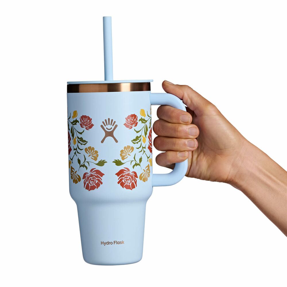 32 oz Travel Tumbler - Western Light Blue